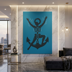 Anchor Freedom Conceptual Canvas Wall Art Prints for Home Decoration