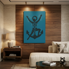 Anchor Freedom Conceptual Canvas Wall Art Prints for Home Decoration