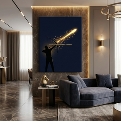 Archer Focus Conceptual Canvas Wall Art Prints for Living Room Art