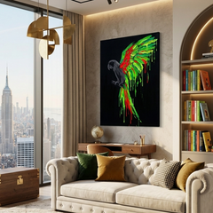 Parrot Wings Conceptual Canvas Wall Art Prints for Living Room Art