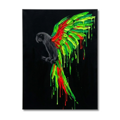 Parrot Wings Conceptual Canvas Wall Art Prints for Living Room Art