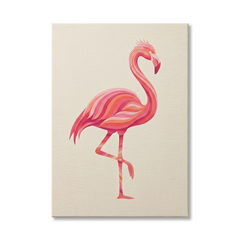 Pink Flamingo Conceptual Canvas Wall Art Prints for Living Room Art