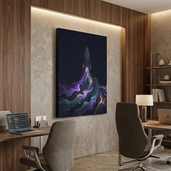 Rocket Launch Conceptual Canvas Wall Art Prints for Kids Room Art