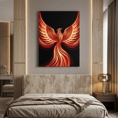 Phoenix Bird Conceptual Canvas Wall Art Prints for Bedroom Art