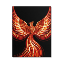 Phoenix Bird Conceptual Canvas Wall Art Prints for Bedroom Art