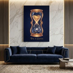 Time As Cosmos Conceptual Canvas Wall Art Prints for Study Room Art