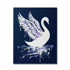 Swan Grace Conceptual Canvas Wall Art Prints for Bedroom Art