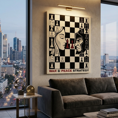 War And Peace Strategy Conceptual Canvas Wall Art Prints for Game Room