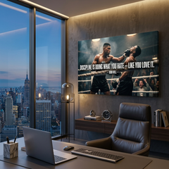 Discipline Is Doing What You Hate Motivational Canvas Wall Art Prints