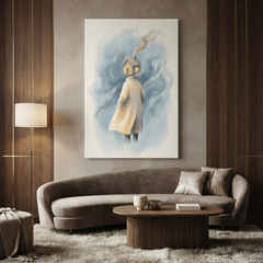 Carrying Home Within Me Cozy Watercolor Canvas Wall Art Prints