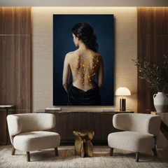 The Constellation Within – Soft Surreal Conceptual Canvas Art
