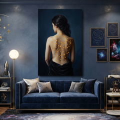 The Constellation Within – Soft Surreal Conceptual Canvas Art