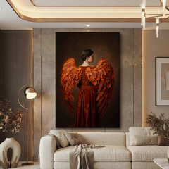 The Autumn Angel Wings – Soft Surreal Conceptual Canvas Art