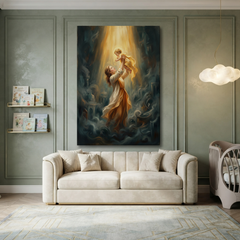 Lifted Into The Light – Soft Surreal Conceptual Canvas Art