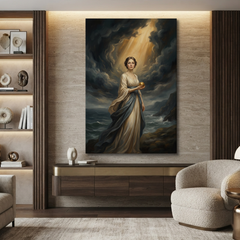Keeper Of The Storm – Soft Surreal Conceptual Canvas Art