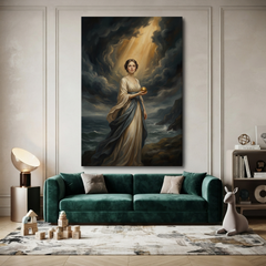 Keeper Of The Storm – Soft Surreal Conceptual Canvas Art
