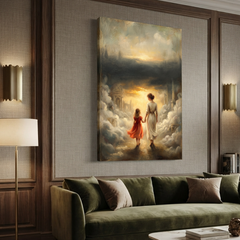 Walking Through Cloud Kingdoms – Soft Surreal Conceptual Canvas Art