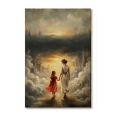 Walking Through Cloud Kingdoms – Soft Surreal Conceptual Canvas Art