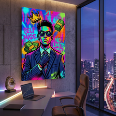 Crowned by the Come-Up – Graffiti Hustle Art Canvas Prints