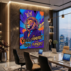 Mane of the Boardroom – Graffiti Hustle Art Canvas Prints
