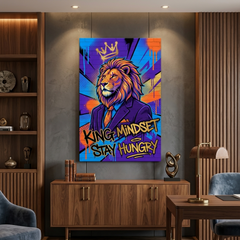 Mane of the Boardroom – Graffiti Hustle Art Canvas Prints