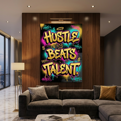 Grind Over Gift – Graffiti Hustle Art Canvas Prints