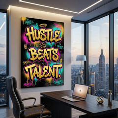 Grind Over Gift – Graffiti Hustle Art Canvas Prints