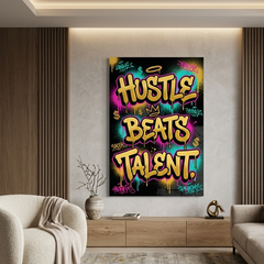 Grind Over Gift – Graffiti Hustle Art Canvas Prints