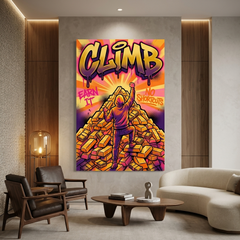 Summit Built of Gold – Graffiti Hustle Art Canvas Prints