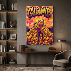 Summit Built of Gold – Graffiti Hustle Art Canvas Prints