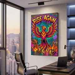 Reborn From the Ashes – Graffiti Hustle Art Canvas Prints