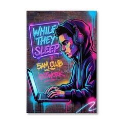 Awake While They Dream – Graffiti Hustle Art Canvas Prints
