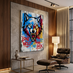 Teeth of the Lone Wolf – Graffiti Hustle Art Canvas Prints