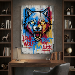 Teeth of the Lone Wolf – Graffiti Hustle Art Canvas Prints