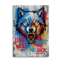 Teeth of the Lone Wolf – Graffiti Hustle Art Canvas Prints