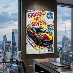 Keys to the Fast Lane – Graffiti Hustle Art Canvas Prints