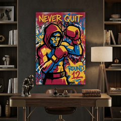 Warrior of Round Twelve – Graffiti Hustle Art Canvas Prints