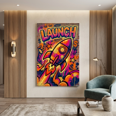 Liftoff With No Brakes – Graffiti Hustle Art Canvas Prints