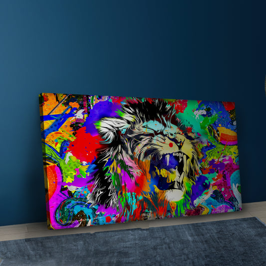 Lion Roar Canvas Wall Art