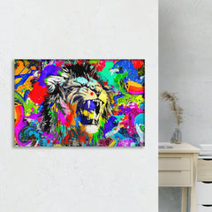 Lion Roar Canvas Wall Art