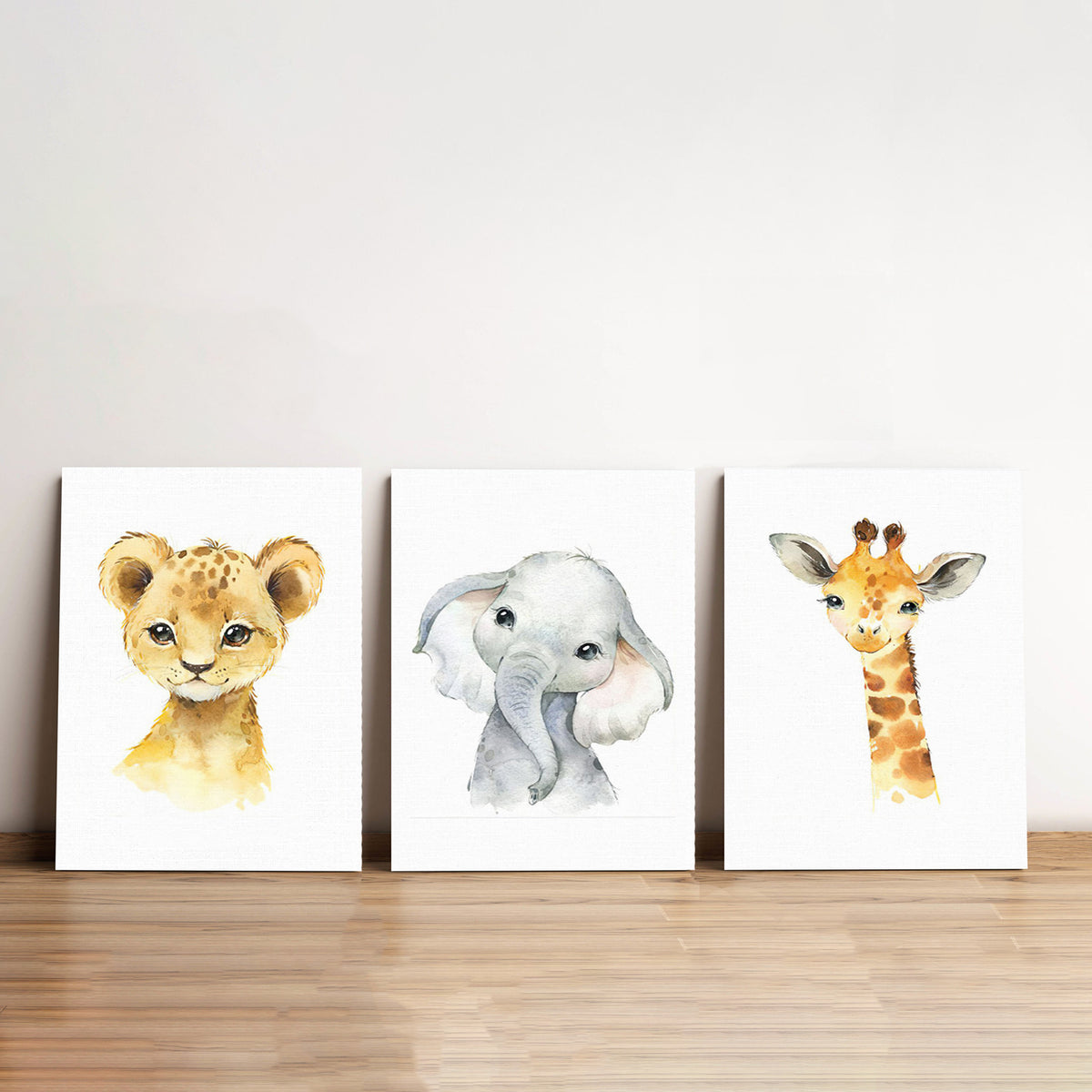 Animal Cartoon Sketch Art - Minimalist Canvas Wall Art Painting Prints ...