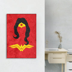 Wonder Women Face Canvas Art