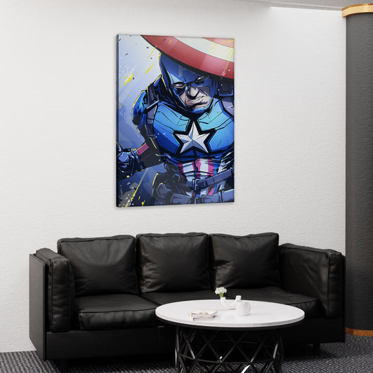 Captain America Canvas Painting