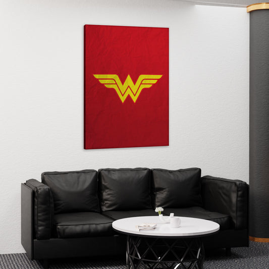 Wonder Women Logo Canvas Art