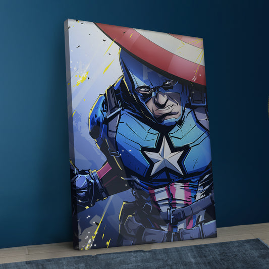 Captain America Canvas Painting
