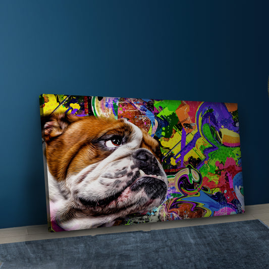 Bull Dog Canvas Wall Art