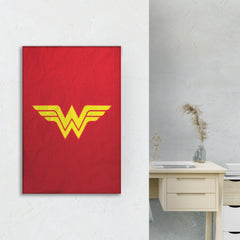 Wonder Women Logo Canvas Art