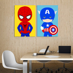 Spider man & Captain America Cartoon