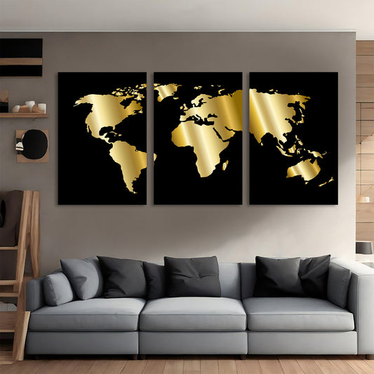 World Map Minimalist Art