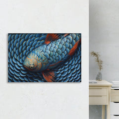 Blue Fish Canvas Wall Art